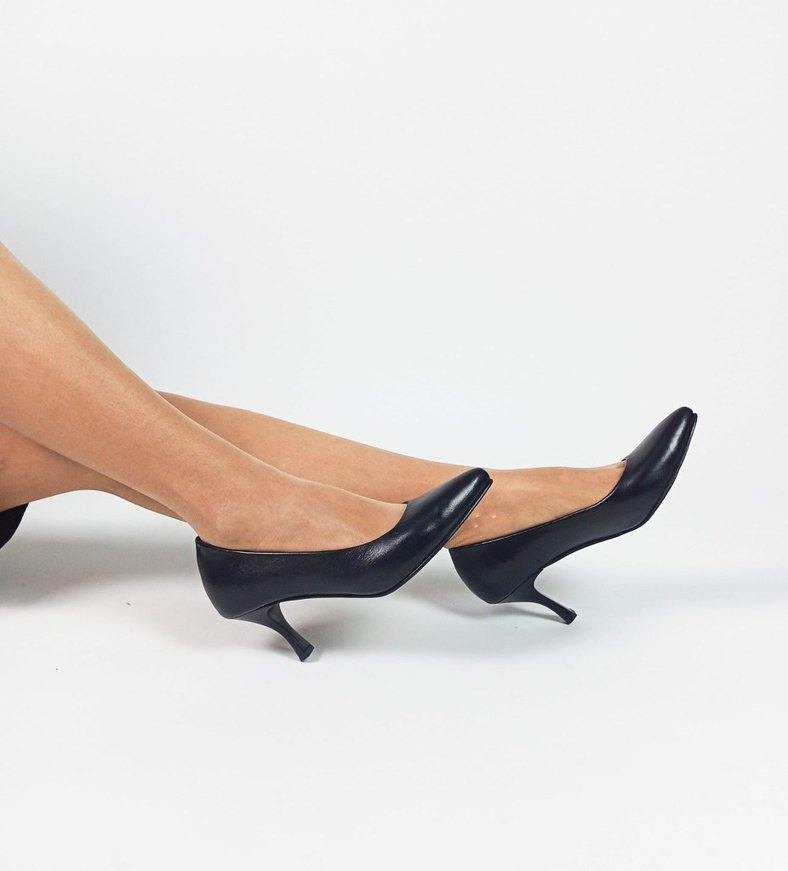 Kadın Siyah Stiletto Ofis Ayakkabısı - Görsel 3