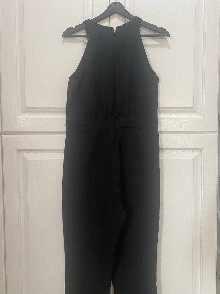 Boncuk İşlemeli Siyah Uzun Tulum - Görsel 2