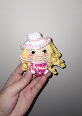 Amigurumi Barbie anahtarlık
