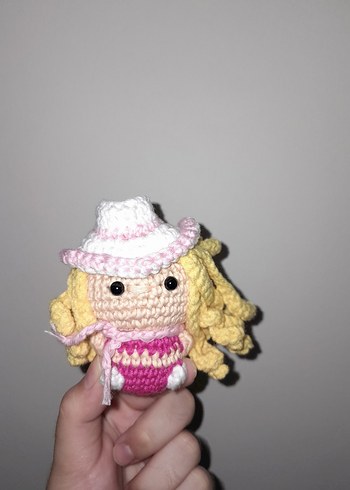 Amigurumi Barbie anahtarlık