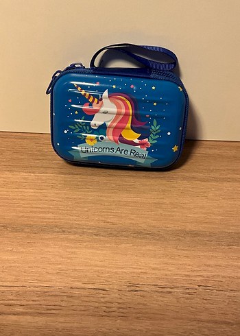 Renkli Unicorn metal cüzdan