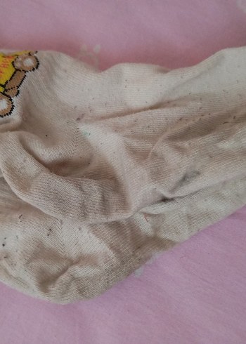 Penti Nakışlı Beyaz Kız Çorabı Pamuk