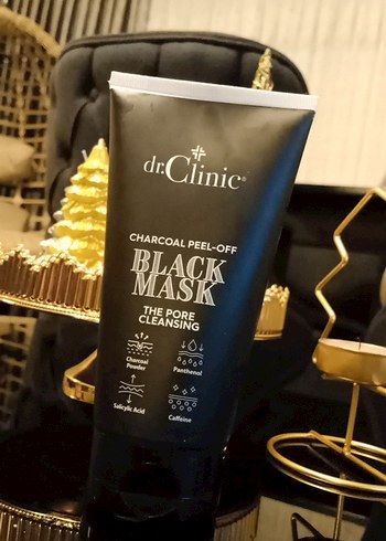 dr.Clinic Kömürlü Siyah Soyulabilir Maske - Görsel 2