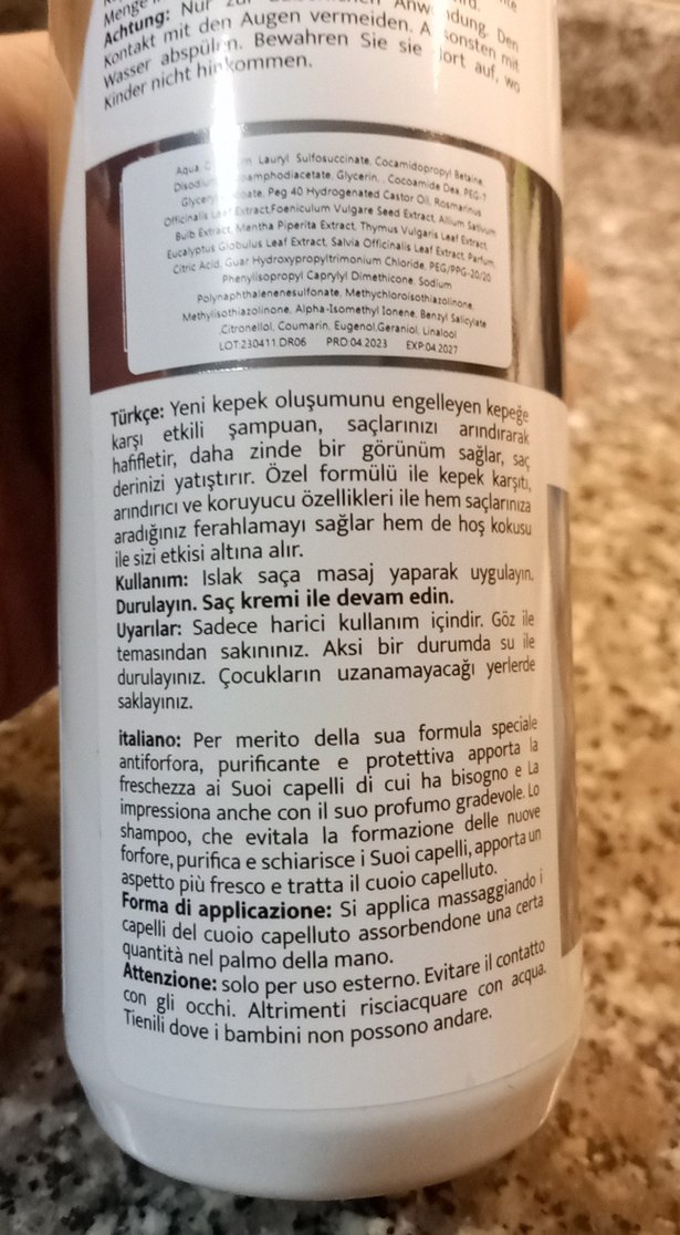 Dr. Clinic Kepek Önleyici Şampuan 400 ml - Görsel 3