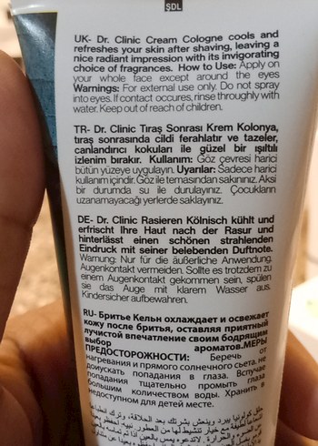 Dr.Clinic Erkekler için Aloe Vera Özlü traş sonrası krem kolonya - Görsel 3