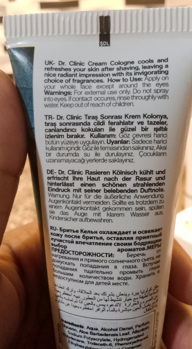Dr.Clinic Erkekler için Aloe Vera Özlü traş sonrası krem kolonya - Görsel 3