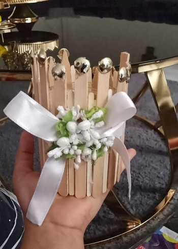 dekoratif el yapımı mumluk - Görsel 4