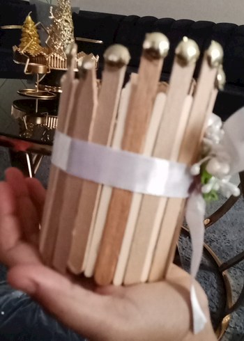 dekoratif el yapımı mumluk - Görsel 6