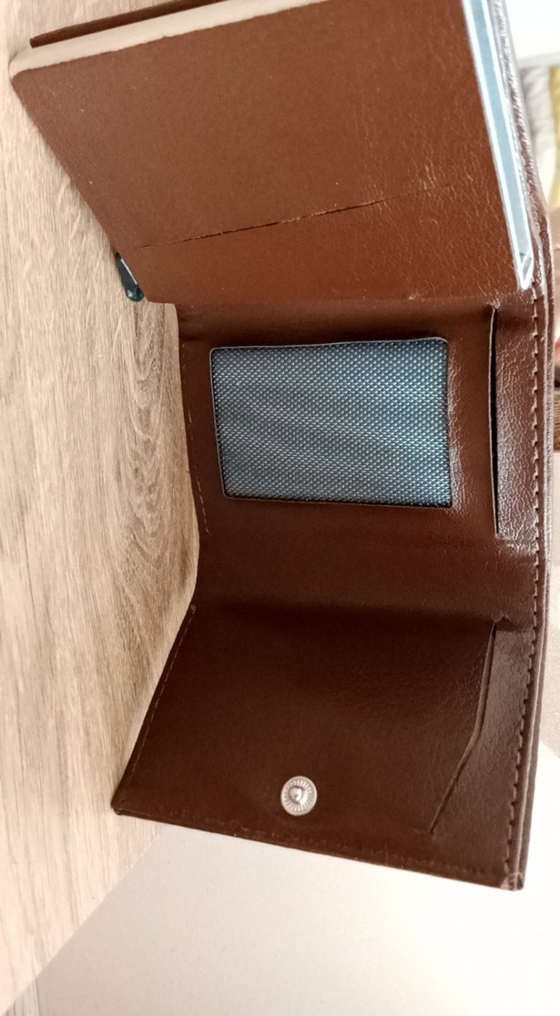 Erkek Parlak Kahverengi Deri Cüzdan - Görsel 3