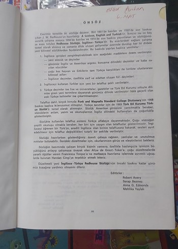 Redhouse İngilizce-Türkçe Sözlüğü - Görsel 3