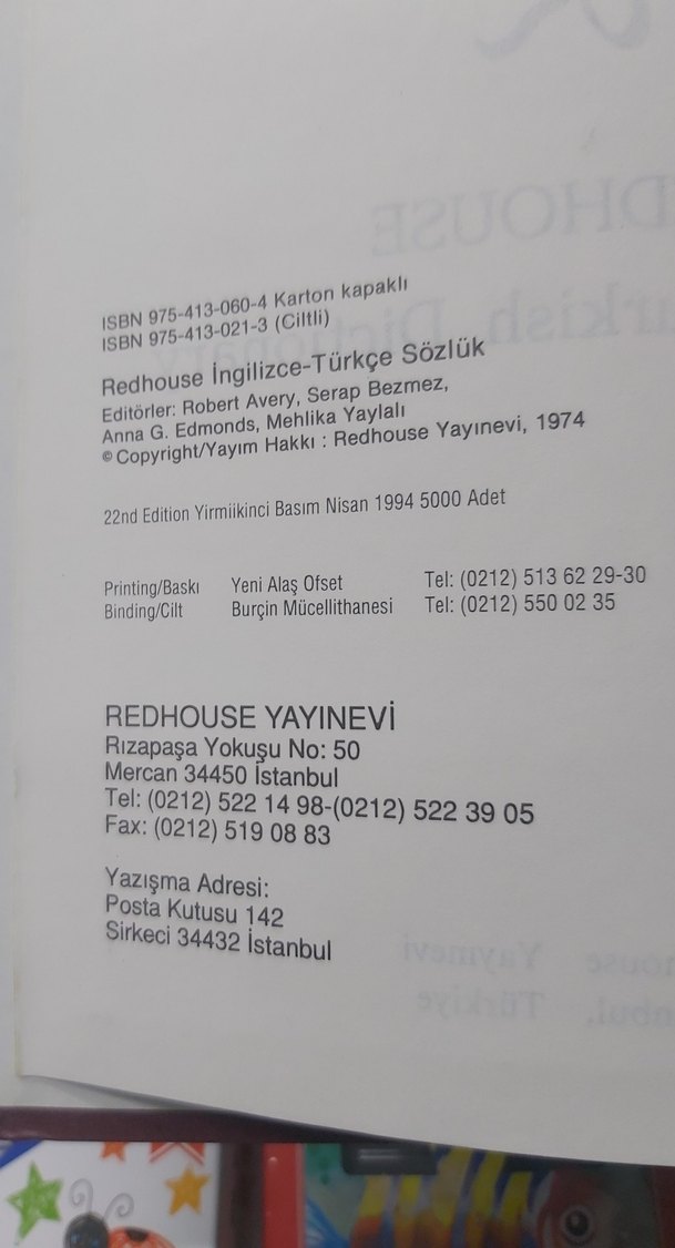 Redhouse İngilizce-Türkçe Sözlüğü - Görsel 2