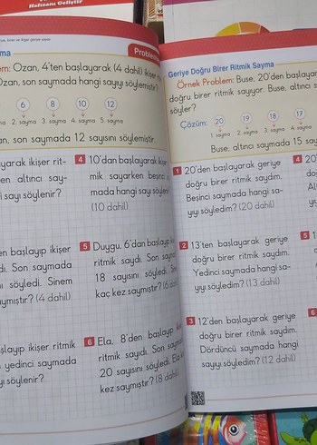 1.sınıf Resimli Problemler ve matematik Kitapları - Görsel 4