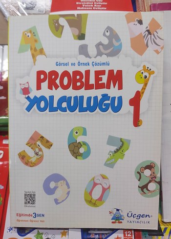 1.sınıf Resimli Problemler ve matematik Kitapları - Görsel 2