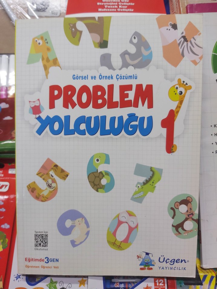 1.sınıf Resimli Problemler ve matematik Kitapları - Görsel 2