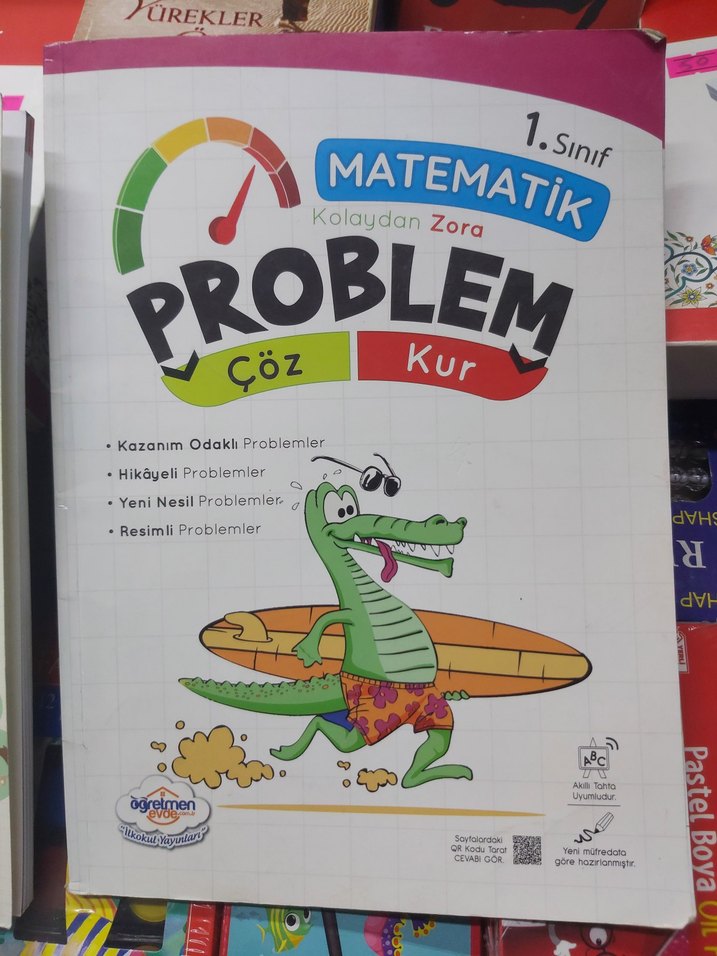 1.sınıf Resimli Problemler ve matematik Kitapları - Görsel 3