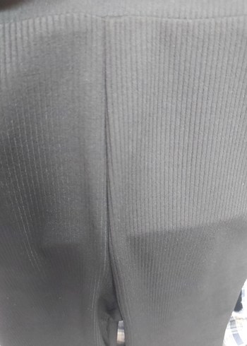 Siyah Kadın Elastik Flare Pantolon - Görsel 5