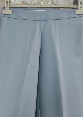 Mavi Pastel Kadın Pamuklu Kumaş Pantolon - Görsel 5