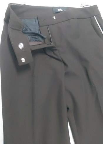 Siyah Kadın Spor Kumaş Pantolon - Görsel 5