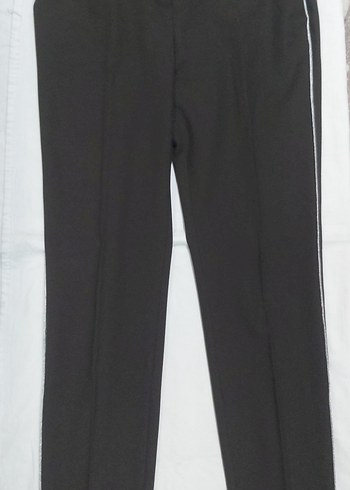 Siyah Kadın Spor Kumaş Pantolon - Görsel 3