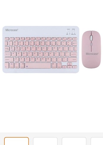 Microcase Pembe Klavye ve Mouse Seti - Görsel 2