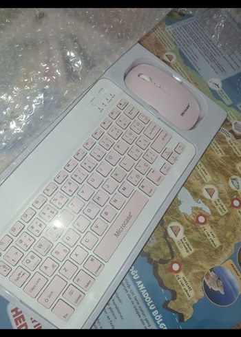 Microcase Pembe Klavye ve Mouse Seti - Görsel 3