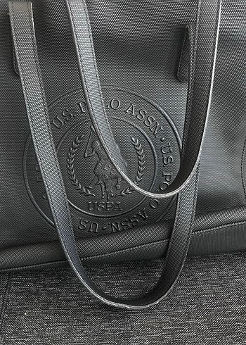 Beden Gri Deri U.S. Polo Assn. Fermuarlı Kadın Çanta