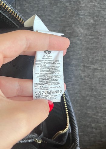 U.S Polo Assn. Gri Deri U.S. Polo Assn. Fermuarlı Kadın Çanta