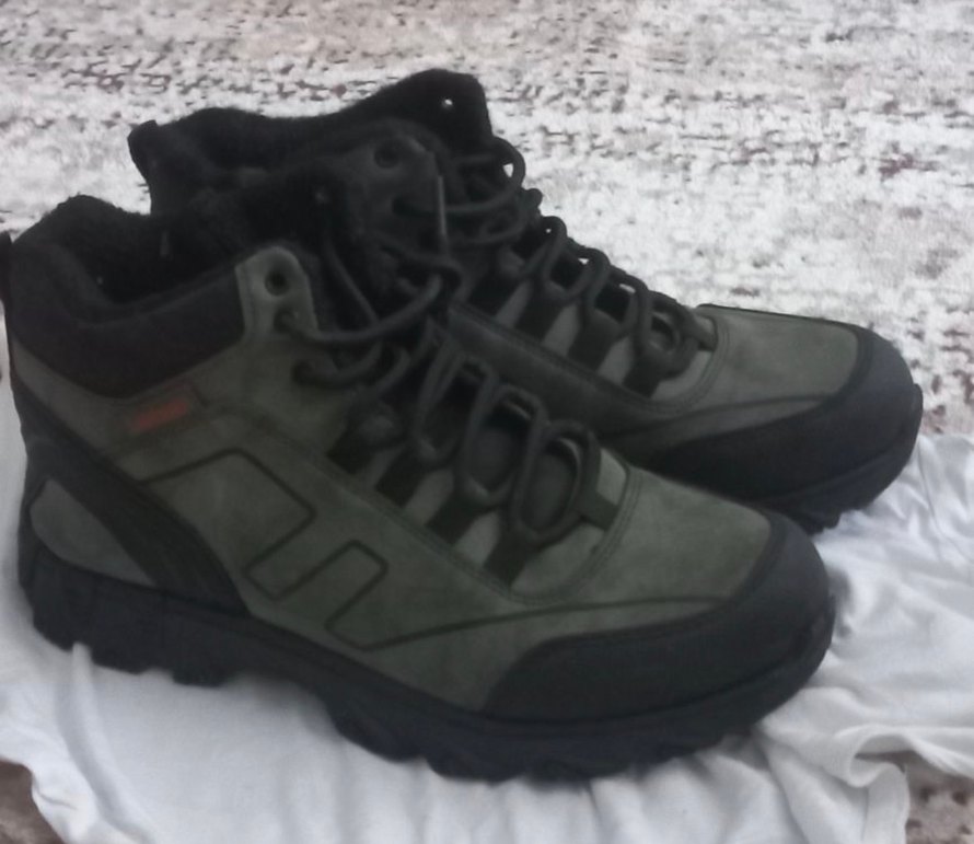 Gri Kamuflaj Fermuarlı Erkek Biker Bot - Görsel 3