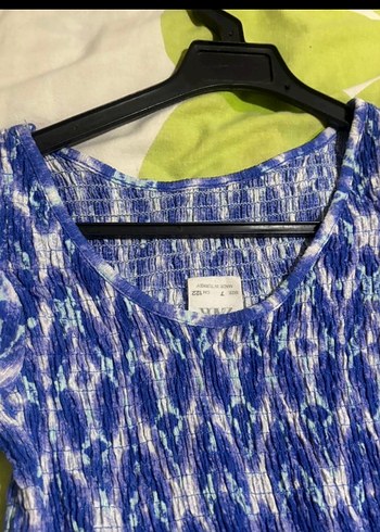 Mavi Bohem Katlı Uzun Çocuk Tulum - Görsel 4