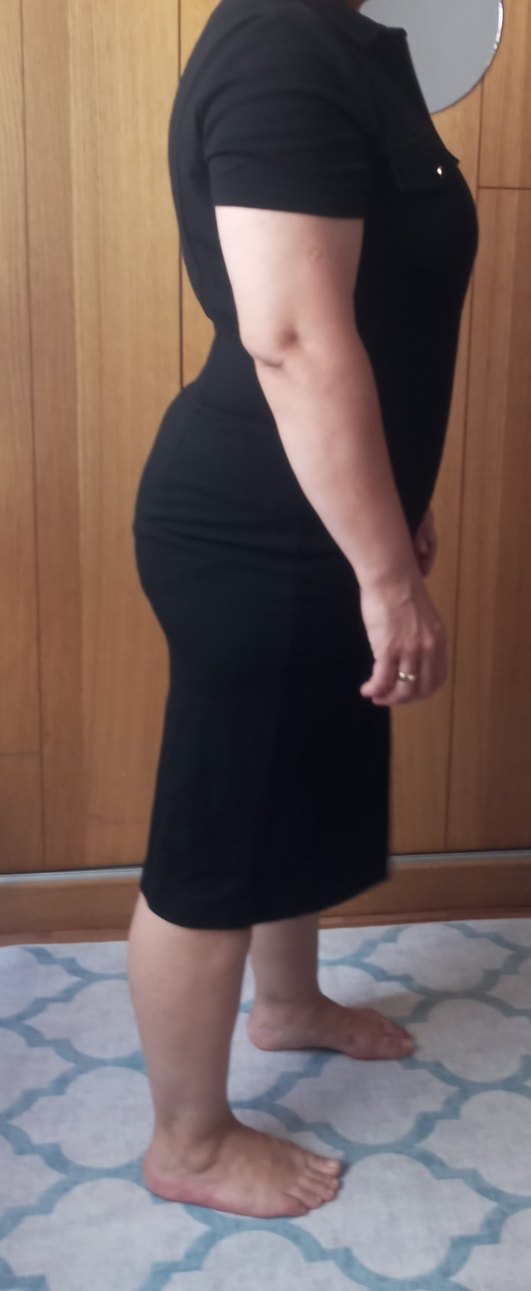 Kısa Kollu Siyah Uzun Elbise - Görsel 3