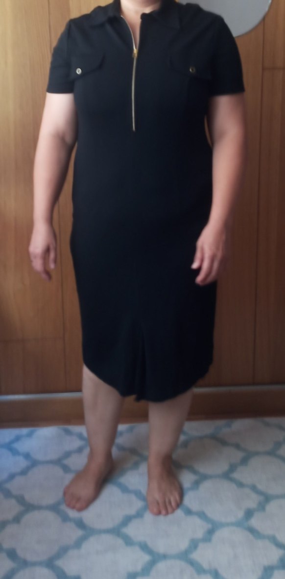 Kısa Kollu Siyah Uzun Elbise - Görsel 5