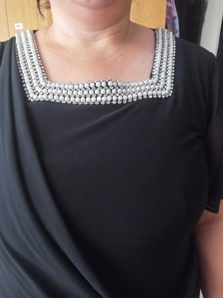 Siyah Uzun Kadın Abiye Elbise - Görsel 3