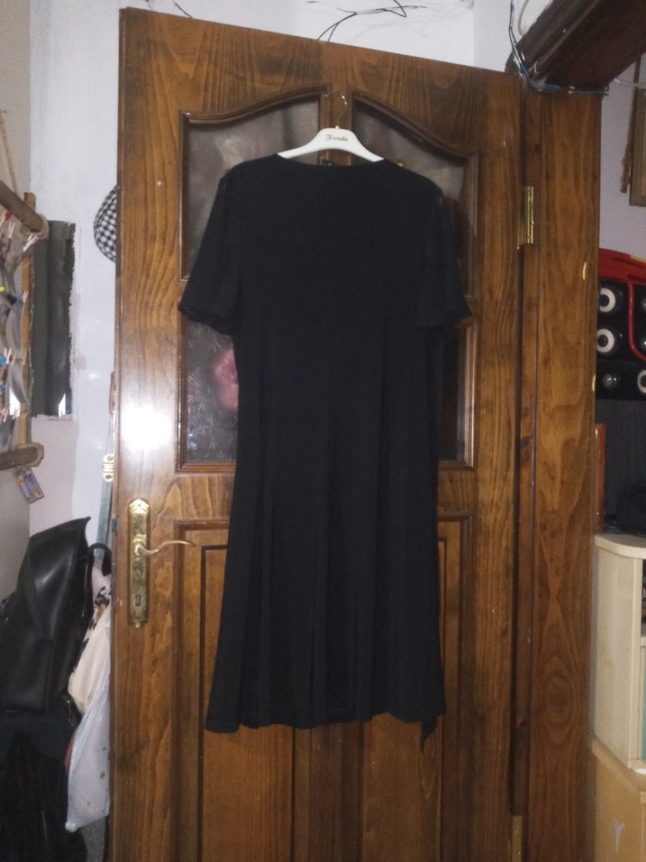 Siyah Uzun Kadın Abiye Elbise - Görsel 2