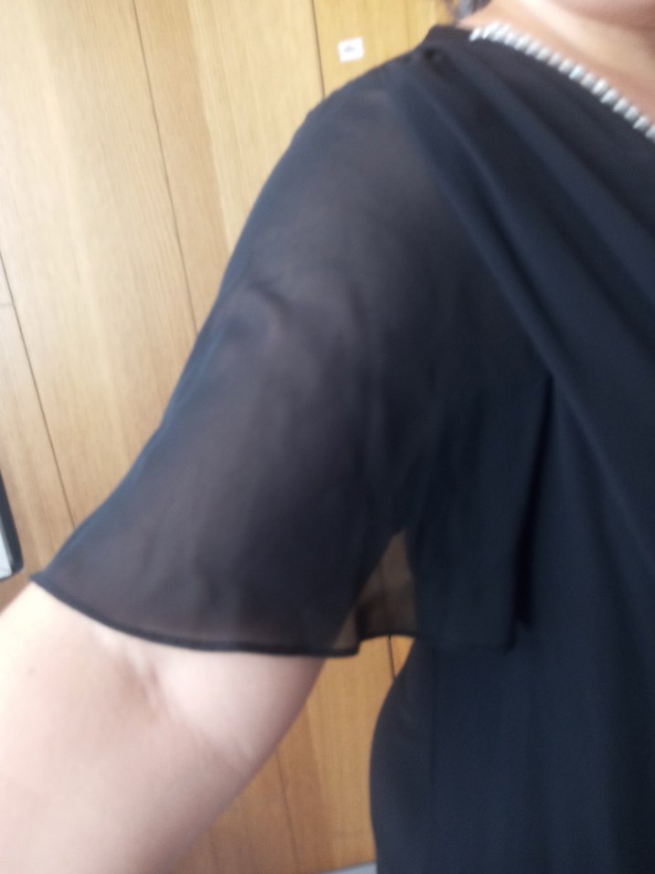 Siyah Uzun Kadın Abiye Elbise - Görsel 4