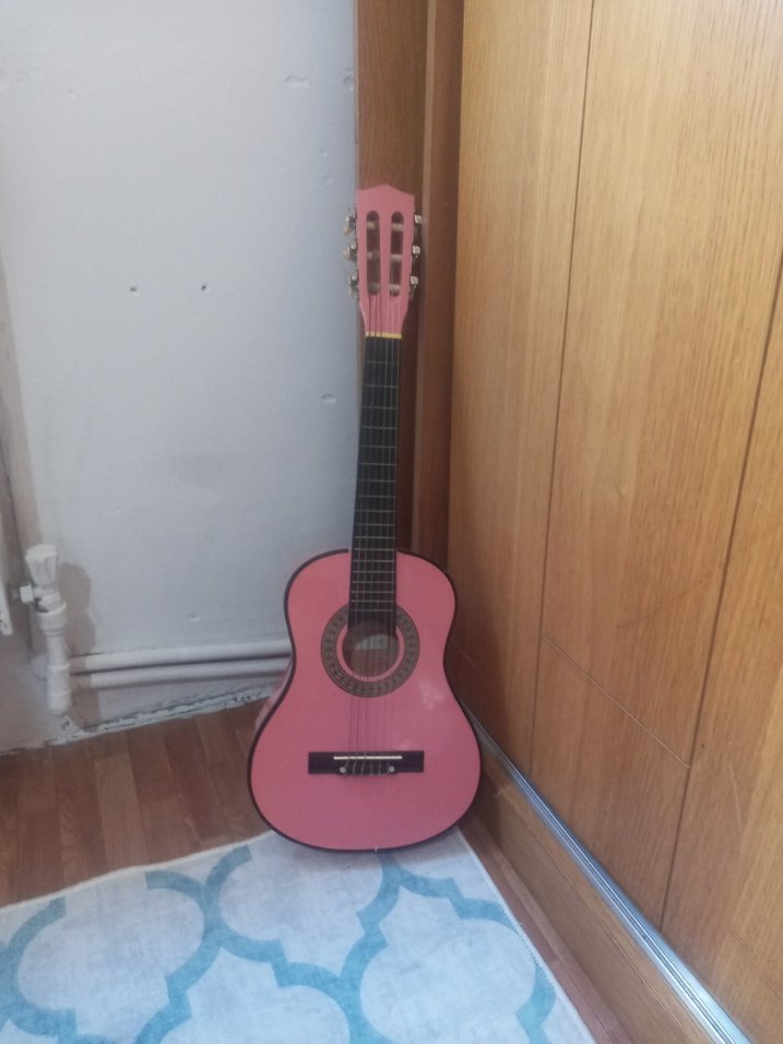 Pastel Pembe Klasik Gitar - Görsel 2
