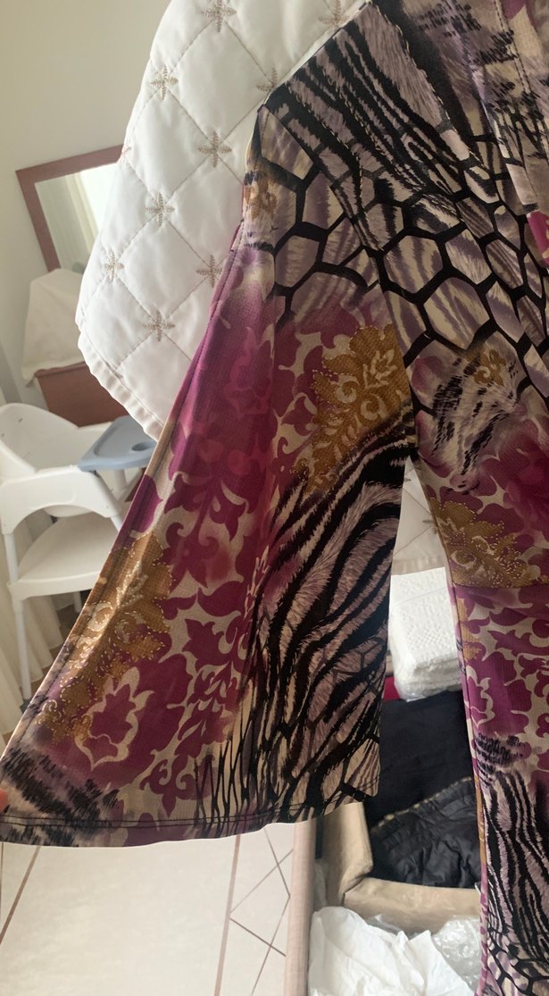 Leopar desenli abiye Kadın Elbise - Görsel 5