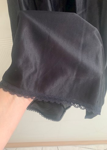 Kadın saten gecelik sabahlık takımı - Görsel 5