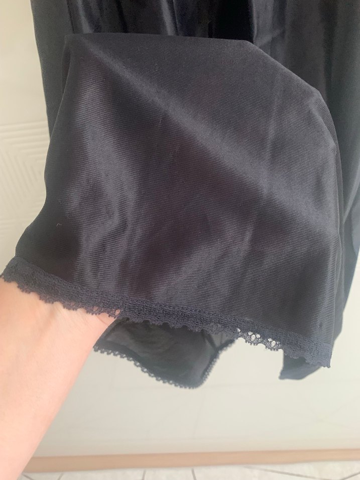 Kadın saten gecelik sabahlık takımı - Görsel 5