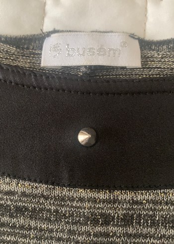 Busem Kadın Triko deri detaylı Bluz - Görsel 2