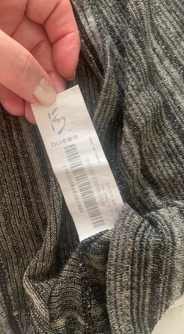 Busem Kadın Triko deri detaylı Bluz - Görsel 5