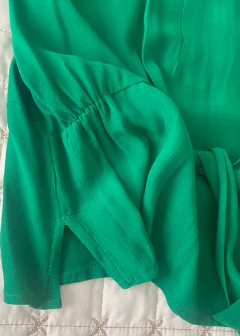 Yeşil kadın bluz - Görsel 5