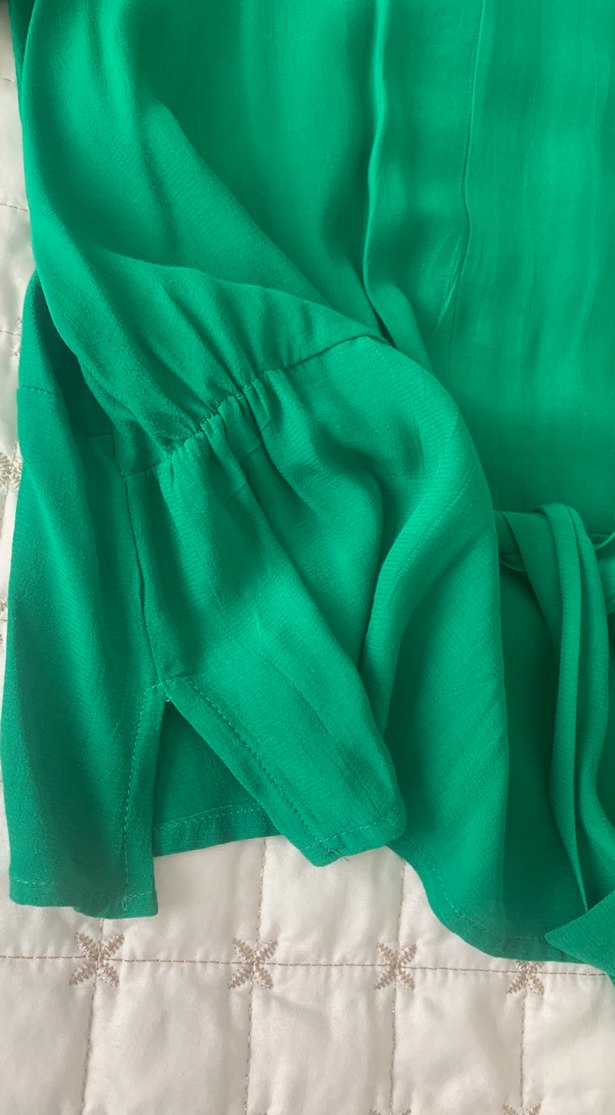 Yeşil kadın bluz - Görsel 5