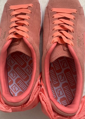 Orjinal süet kadın Puma spor ayakkabısı - Görsel 3