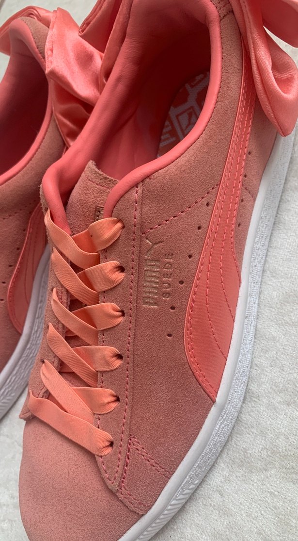 Orjinal süet kadın Puma spor ayakkabısı - Görsel 5