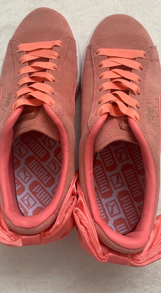 Orjinal süet kadın Puma spor ayakkabısı - Görsel 3