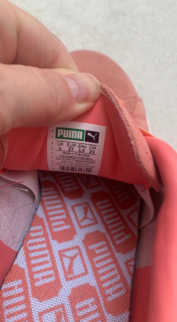 Orjinal süet kadın Puma spor ayakkabısı - Görsel 4