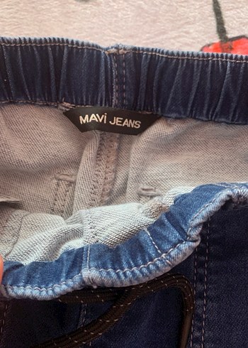 4 Yaş Beden lacivert Renk Çocuk Renkli Mavi Rahat Denim Pantolon
