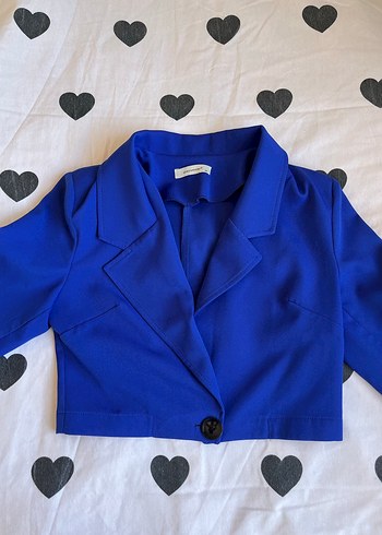 Mavi Mini Kadın Blazer Ceket