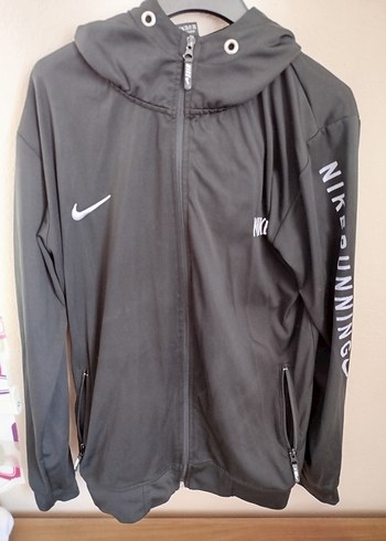 Nike Siyah Kapüşonlu Spor Ceket