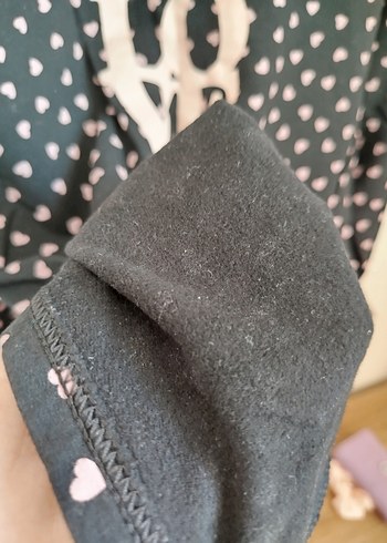m Beden Yazı baskılı pijama üstü kadın